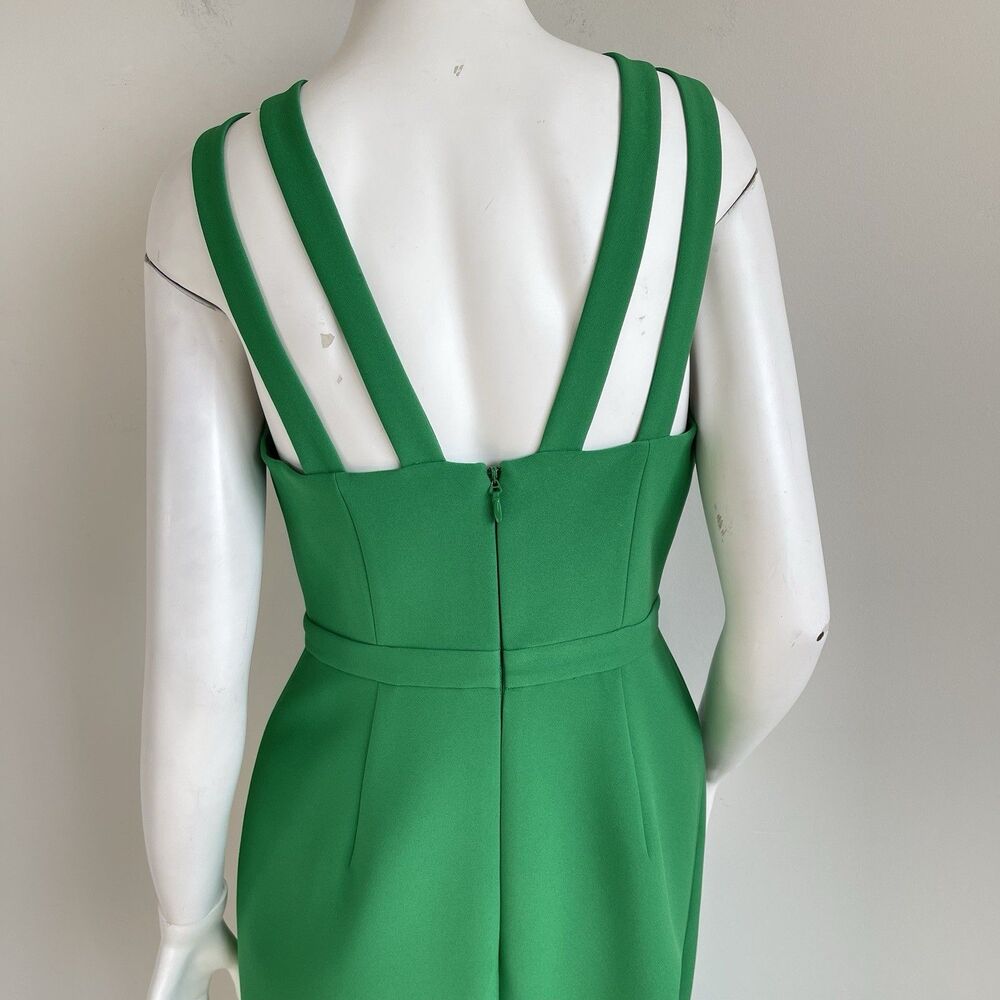 BCBGMaxAzria Strappy Cutout Emerald Maxi Gown - Picture 5 of 12